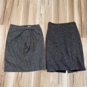 Set of 2 banana republic wool skirts size 0